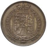 1825年 英国イギリス シリング銀貨  NGC鑑定 MS64 ジョージ4世 月桂冠