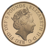 2017年 英国イギリス 5ポンド金貨  NGC鑑定 PF70UC ウィンザー朝100周年記念