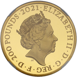 2021年 英国イギリス 200ポンド金貨 2オンス  NGC鑑定 PF69UC FR エリザベス女王2世 誕生95周年記念