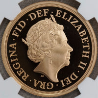 2021年 英国イギリス 5ポンド金貨 NGC鑑定 PF70UC FR エリザベス95歳記念