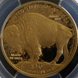 2008年W アメリカ 50ドル金貨 PCGS鑑定 PF70DC サイン入りラベル バッファロー金貨
