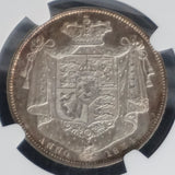 1834年 英国イギリス 1/2クラウン銀貨 NGC鑑定 MS63 ウィリアム4世