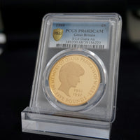 1999年 英国イギリス 5ポンド金貨  PCGS鑑定 PF68UC ダイアナ妃追悼記念金貨